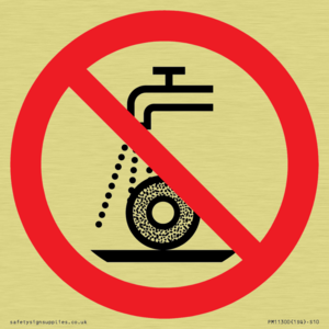 Prohibition: Do not use for wet grinding